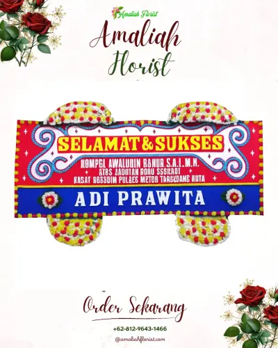 Karangan Bunga Ucapan Selamat tual