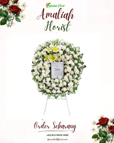 Krans Bunga Duka Cita tual